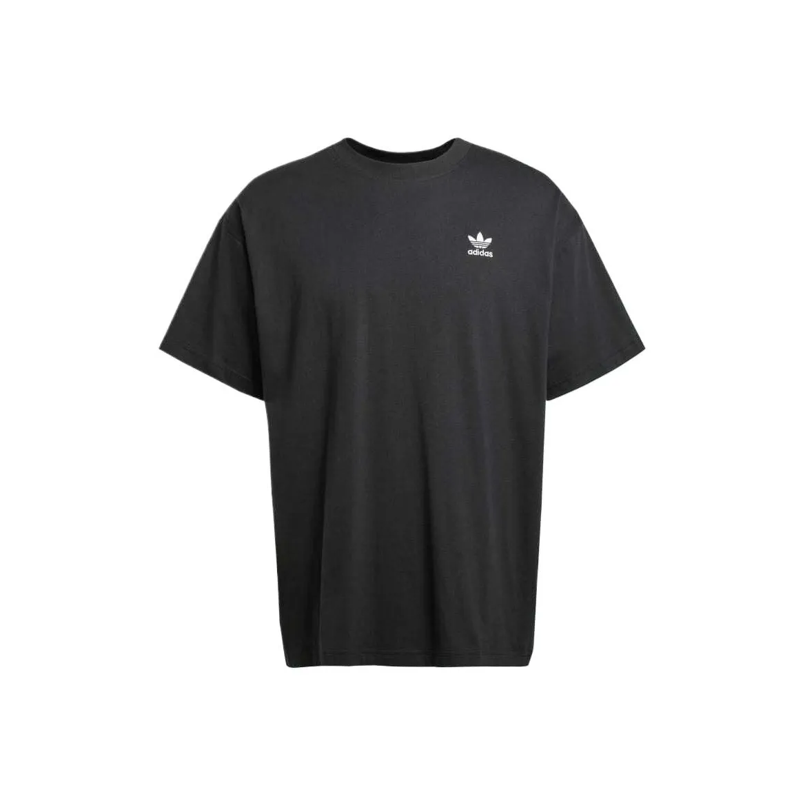 Adidas Originals Trefoil Essentials Camiseta Trifolio Essentials OVERSIZED T-Shirt Мужской Черный