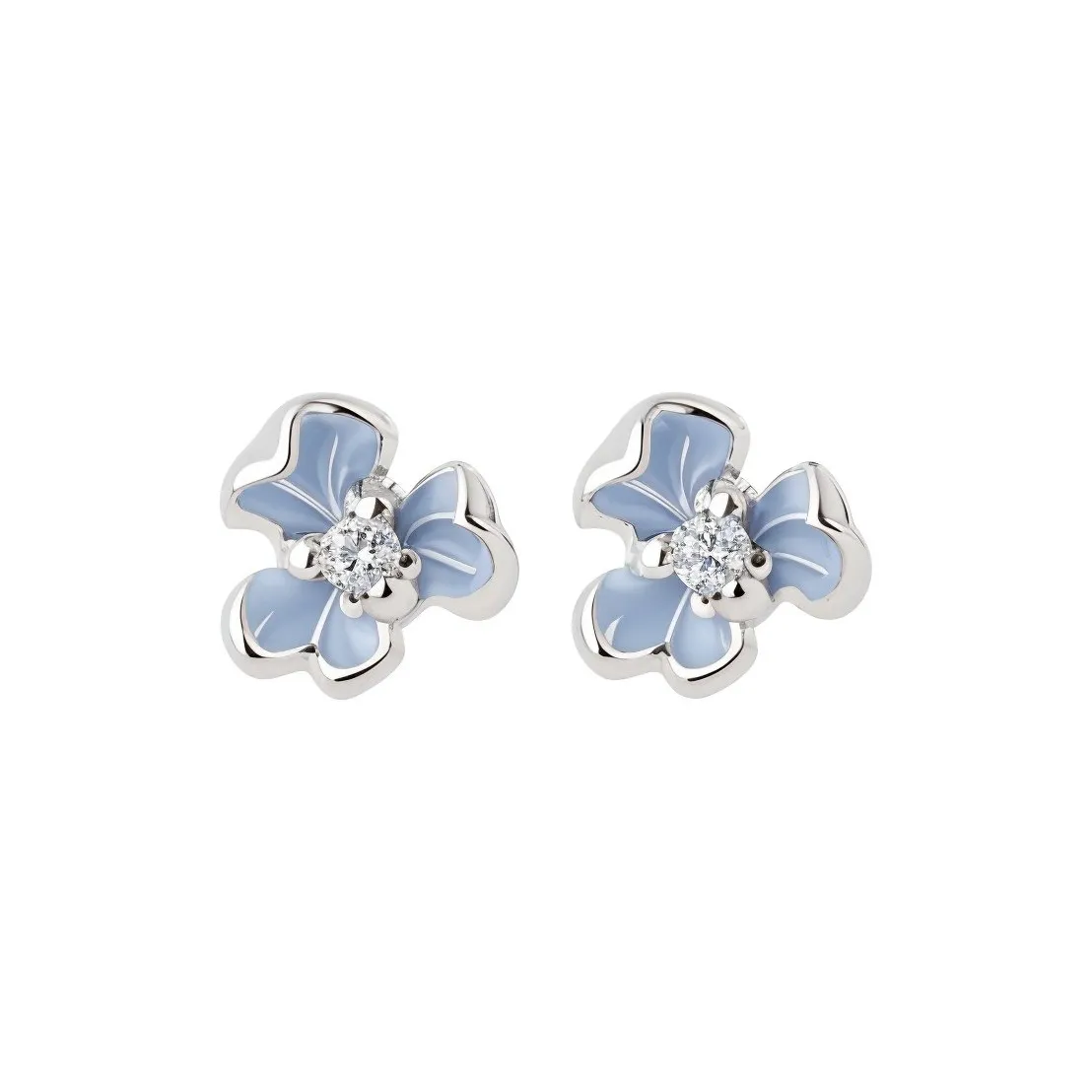 BING STUDIO Zircon Stud Earrings Women's