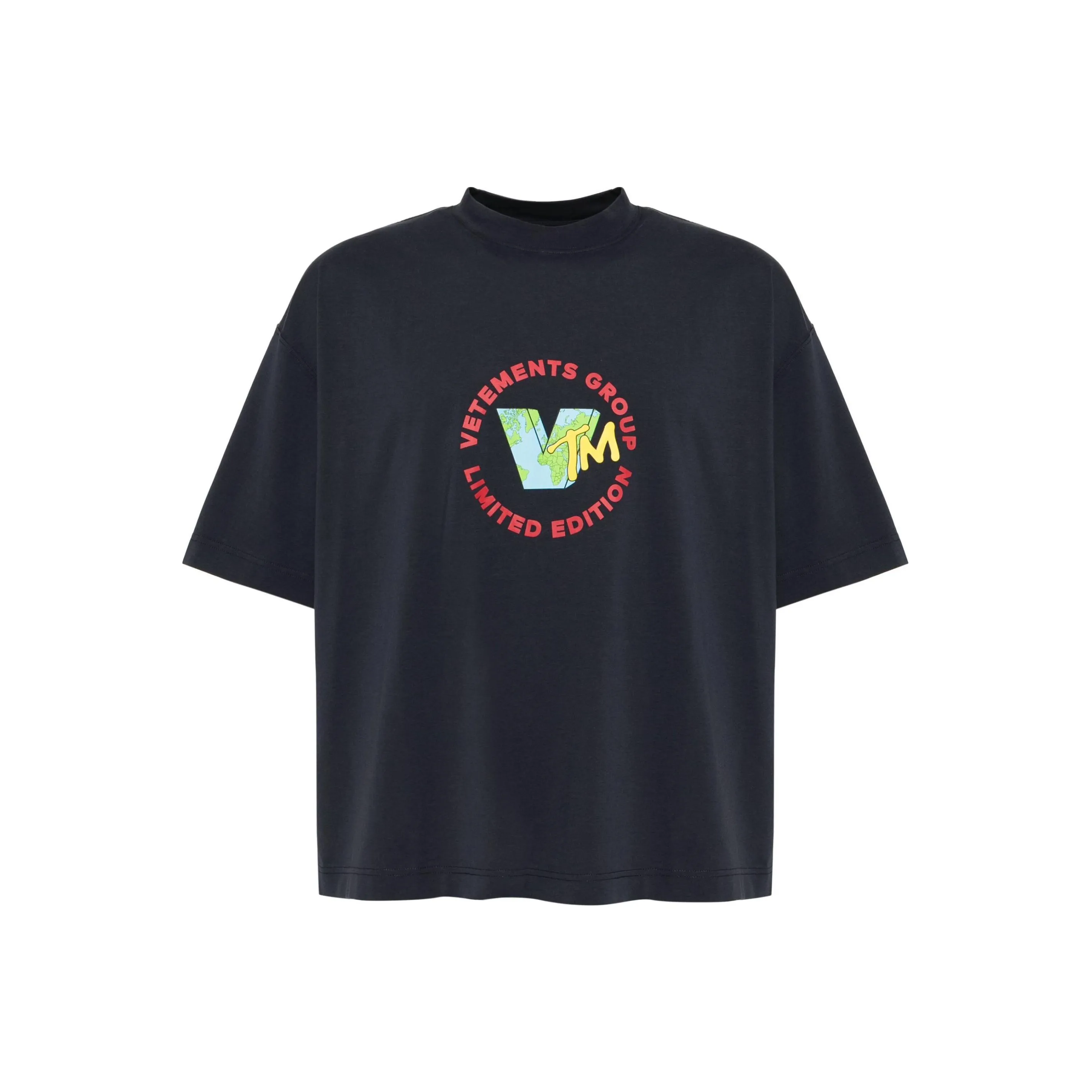 Vetements World Cropped Boxy T Shirt