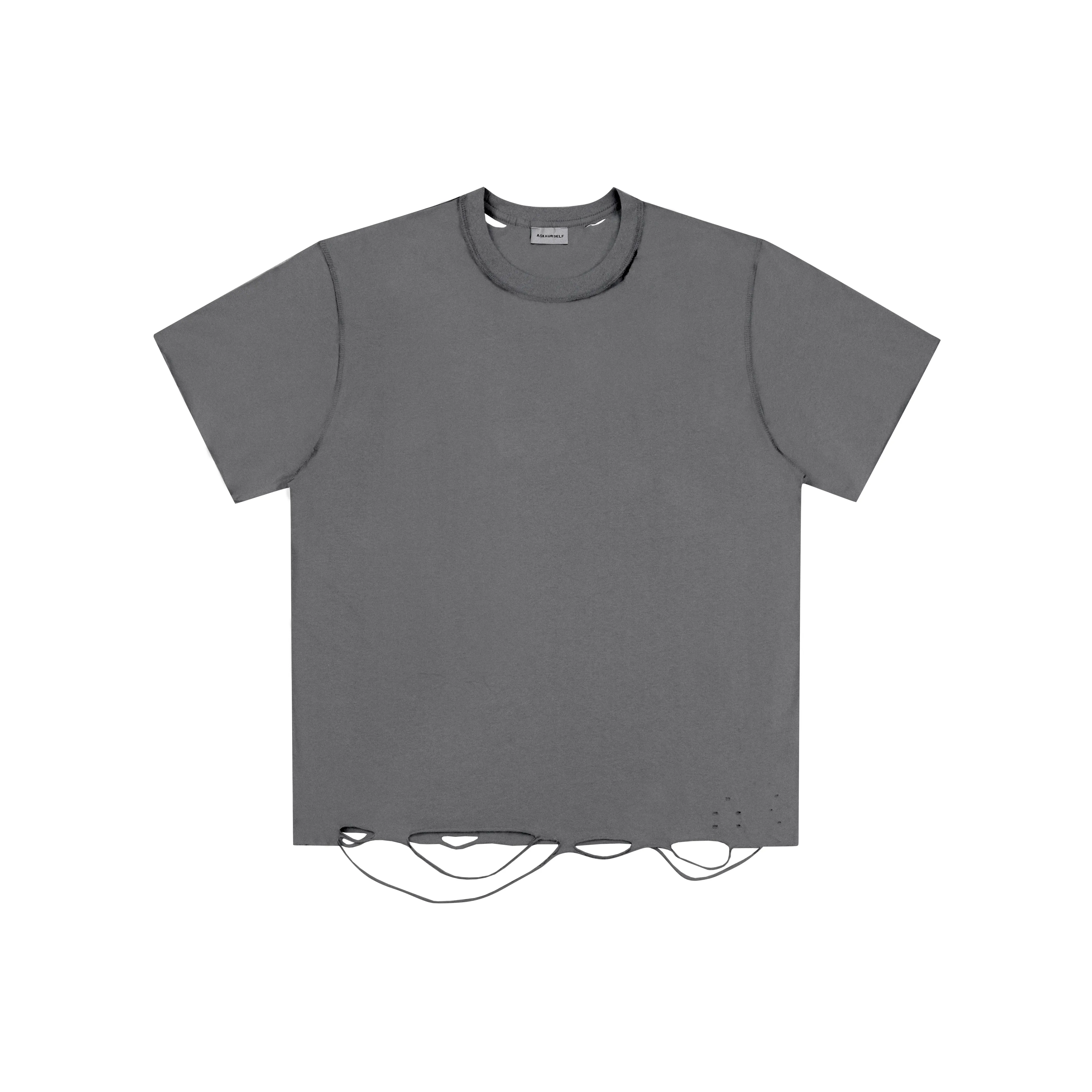 Askyurself T-Shirt Унисекс Мытый Серый