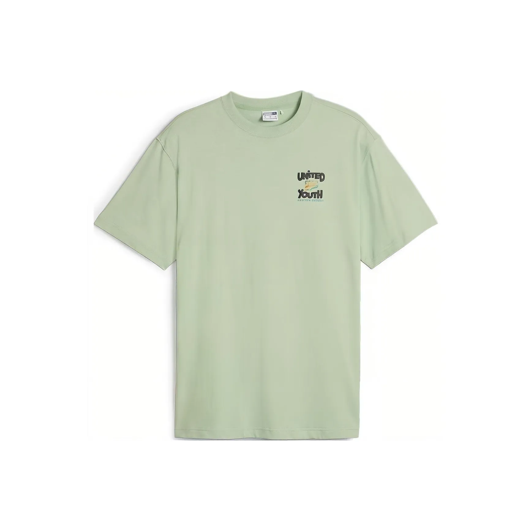 PUMA DOWNTOWN OVERSIZED T Shirt Men's Light Green