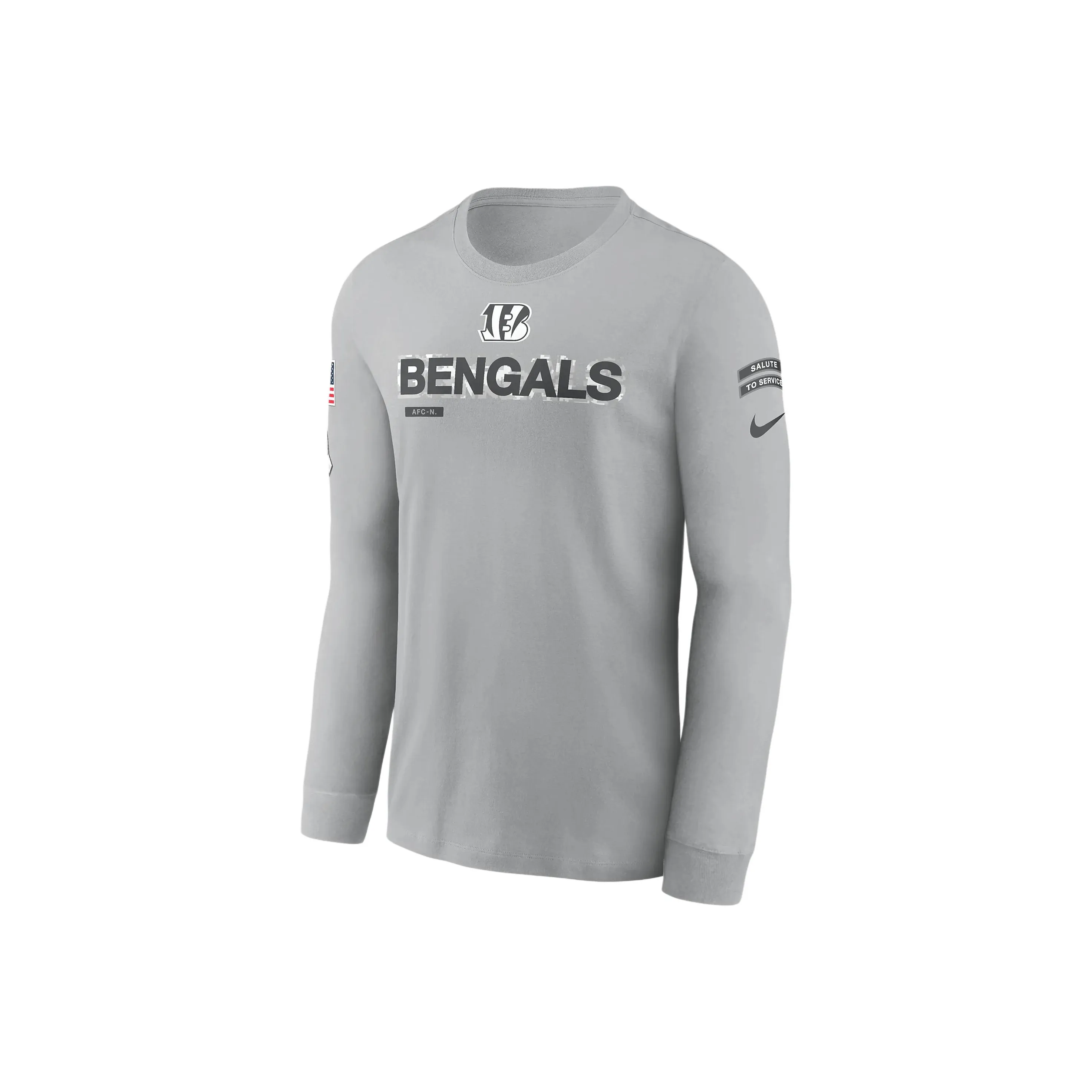 Nike Cincinnati Bengals Salute To Service Mascot Edge Legend Men's Nike Nfl Long Sleeve T Shirt