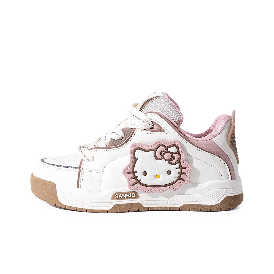 Hello Kitty x Sanrio Hello Kitty Low Top Skateboard Shoes Women's White Pink