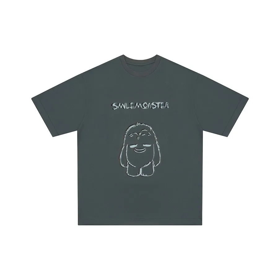 SMILEREPUBLIC x SMILE MONSTER T-Shirt Унисекс Темно-серый