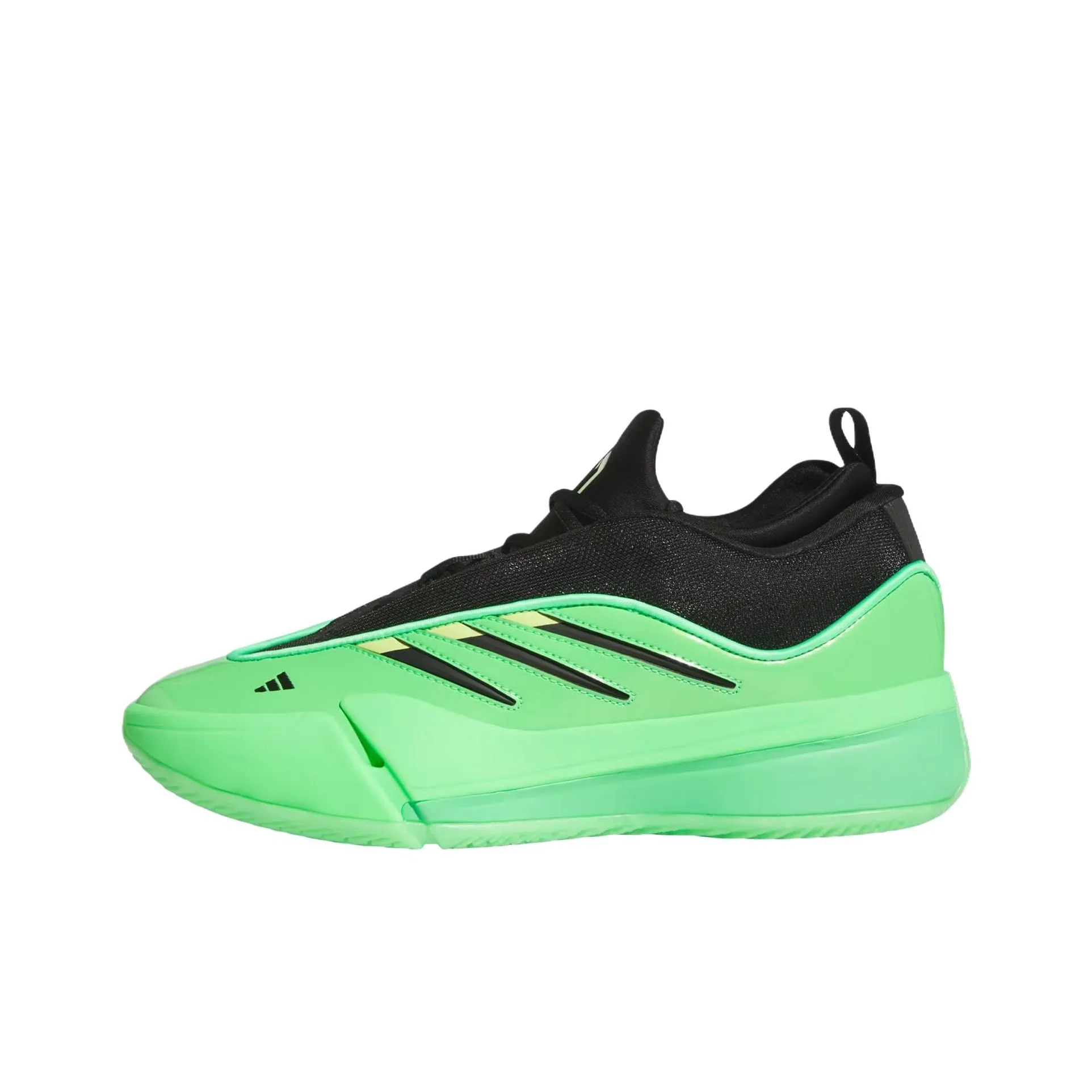 Adidas Dame 9 Slip Резистентный к истиранию Низкий топ Баскетбольные кроссовки Унисекс Зеленый