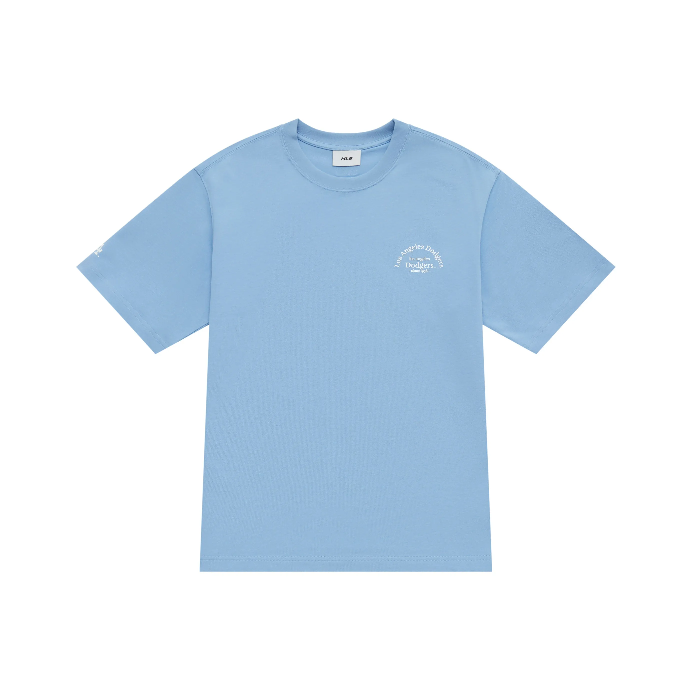 MLB Los Angeles Dodgers Basic Collection SS25 T Shirt Unisex Sky Blue