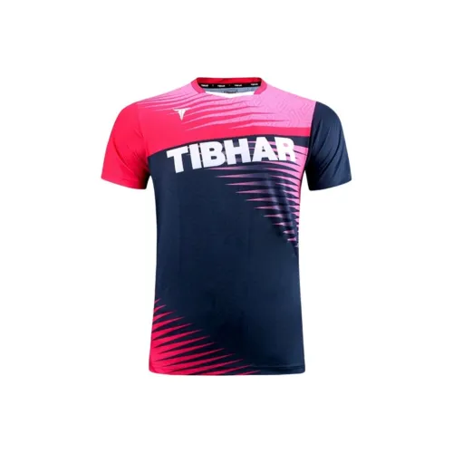 TIBHAR Темно-синий/Розовый Мужские Рубашки