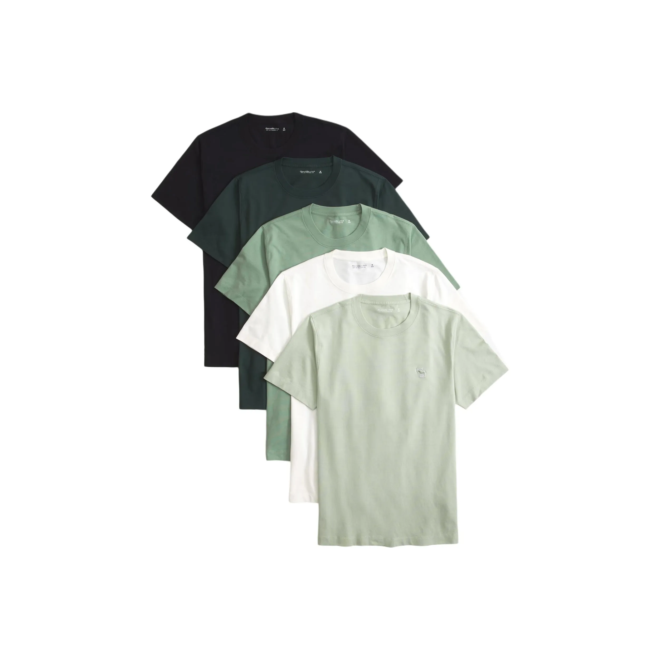Abercrombie＆Fitch T Shirt Men's Pack Of 5 Multicolor
