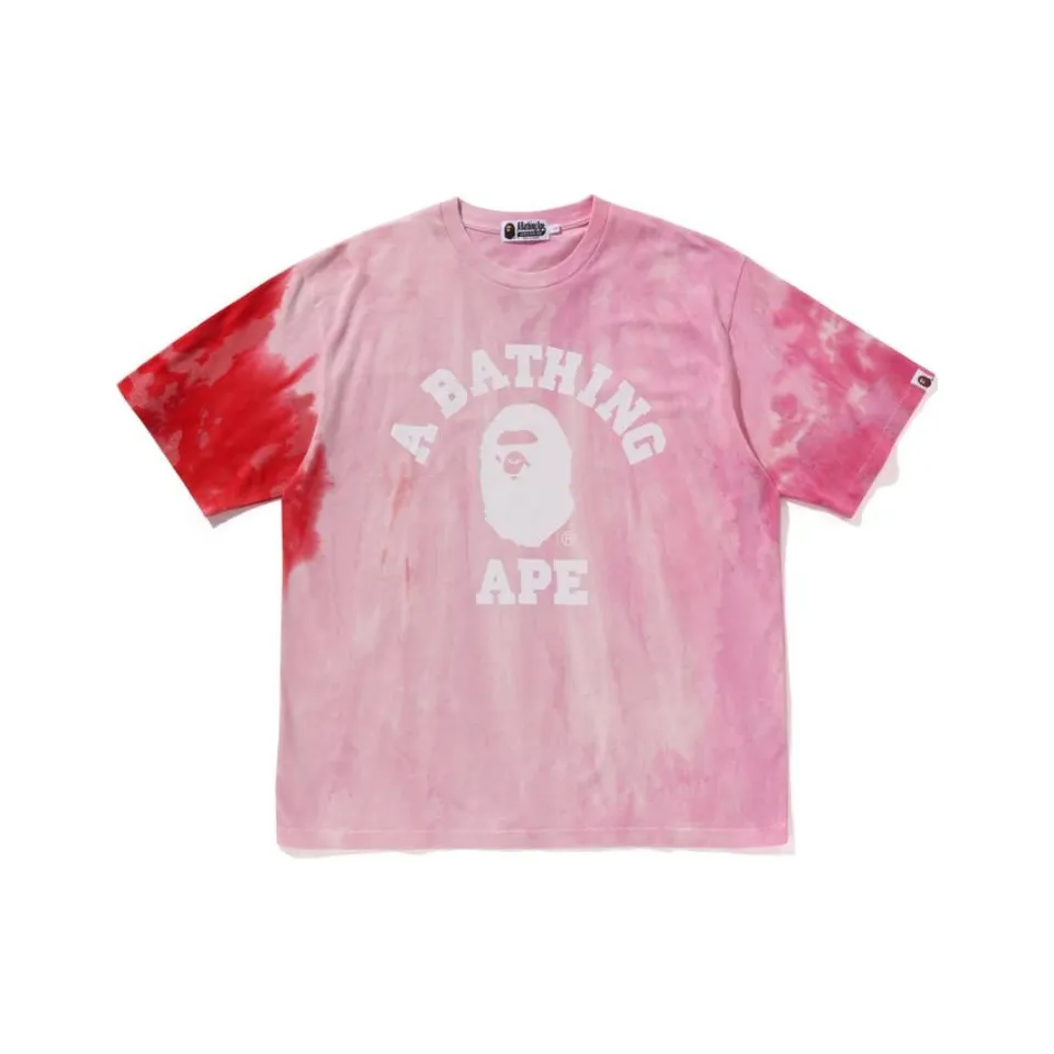 Bape Ice Dye College Relaxed Fit Tee