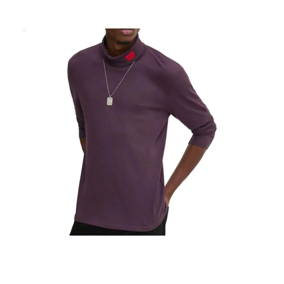 Hugo Boss Фиолетовые Мужские T-рубашки