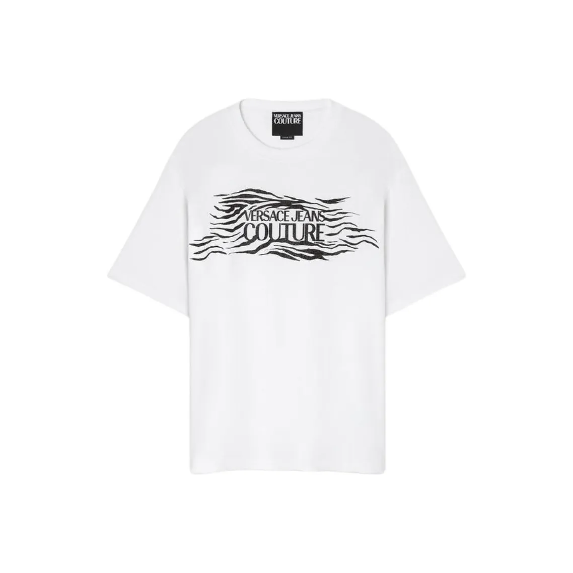 VERSACE Jeans Couture Zebra motif T shirt