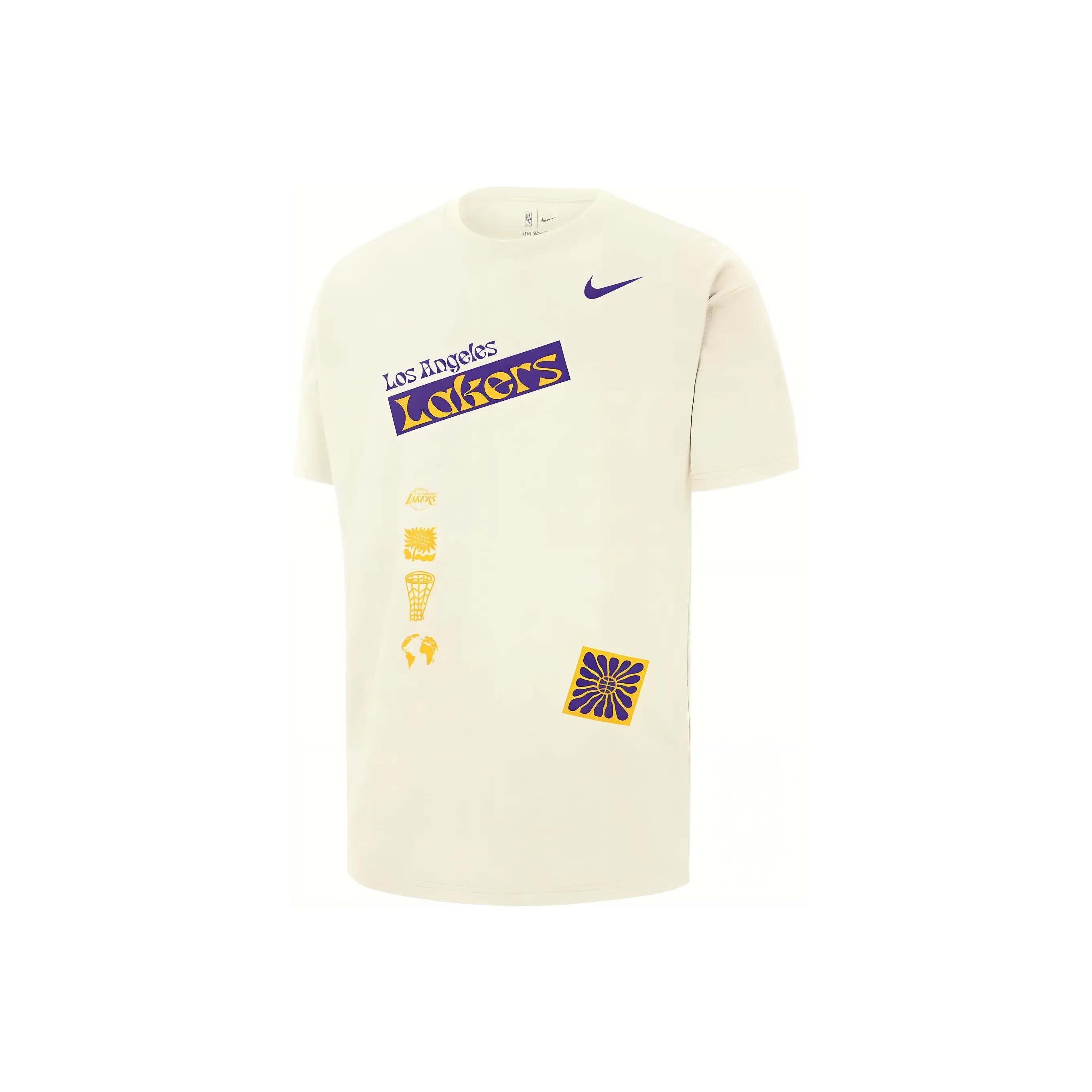 Nike x NBA Courtside T Shirt Men's Light Yellow