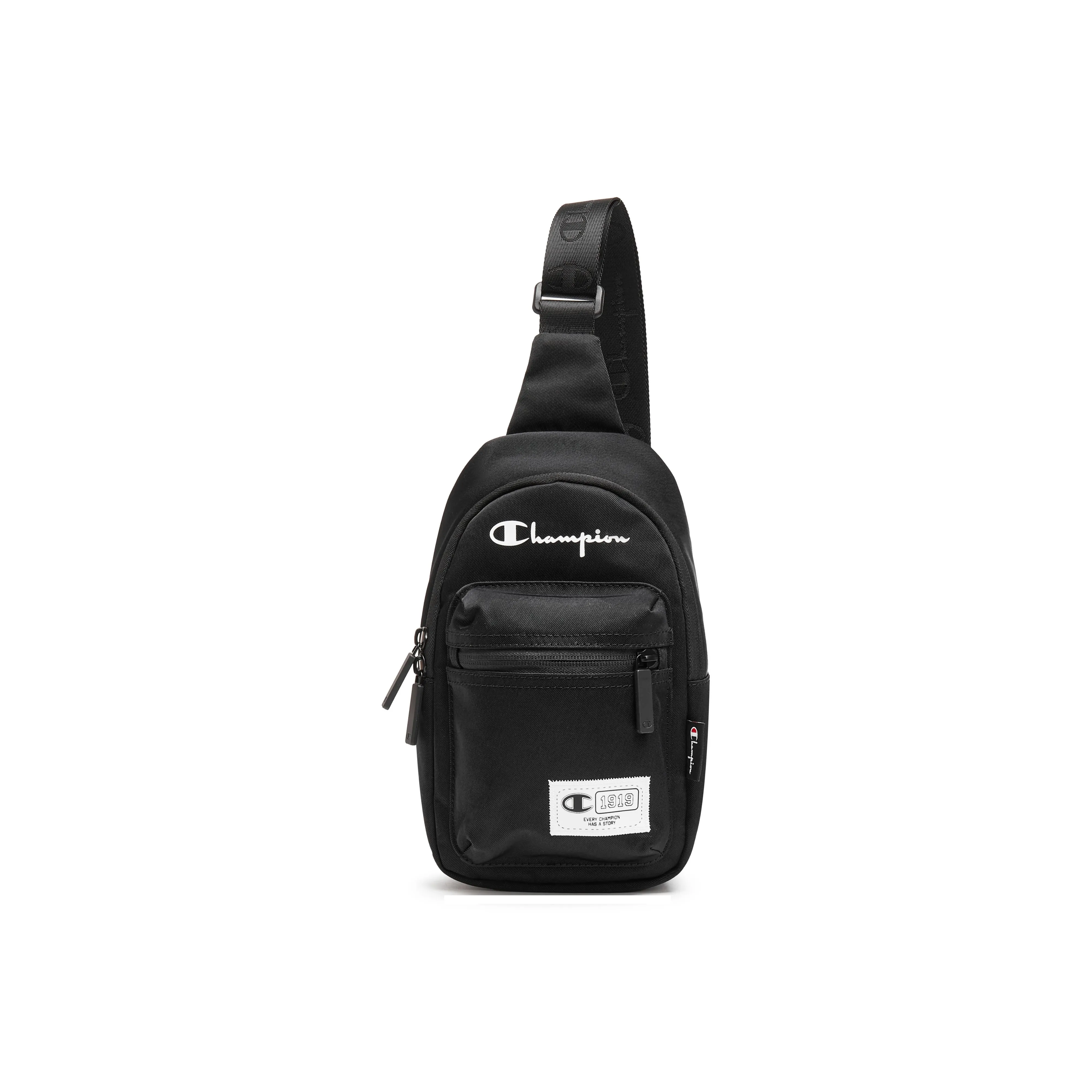 Champion Fabric One Shoulder Sling Bag Regular Unisex Black/Sand Stone