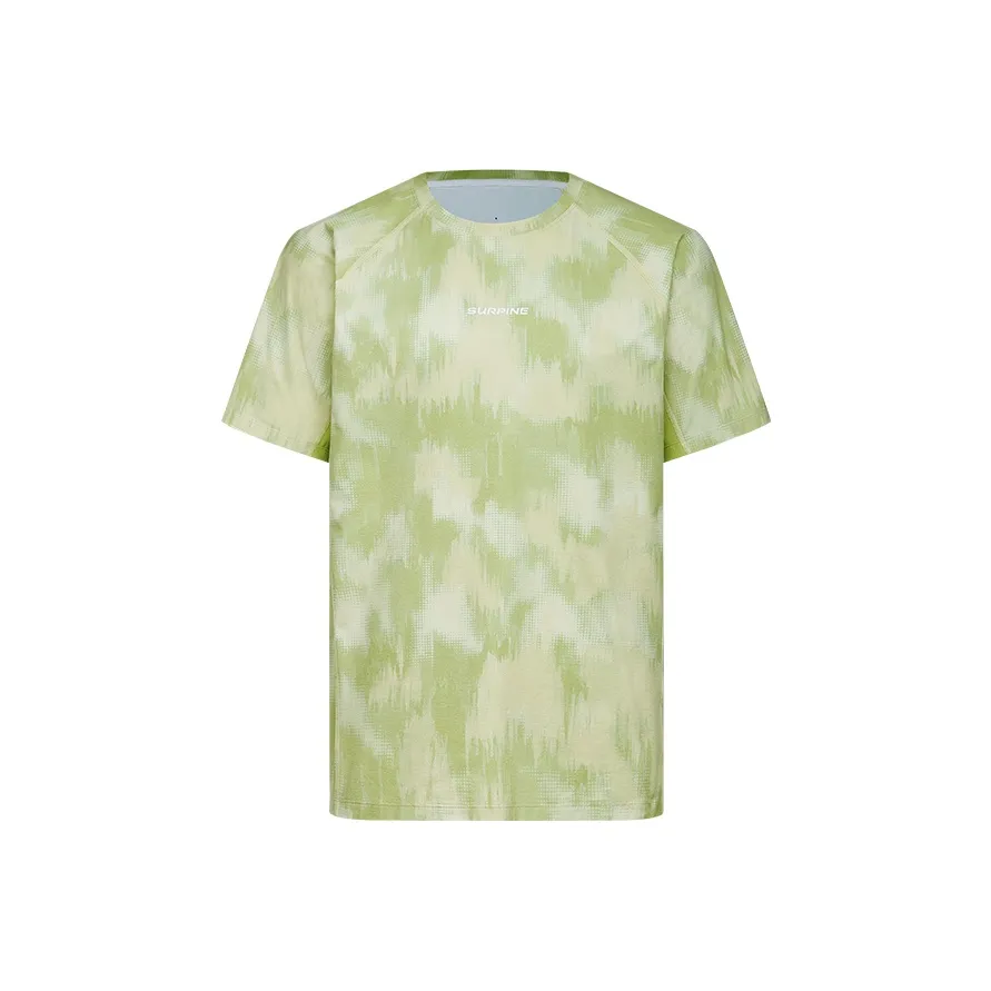 Surpine T-рубашка для походов и альпинизма яркий цвет короткий рукав быстросохнущая одежда мужская