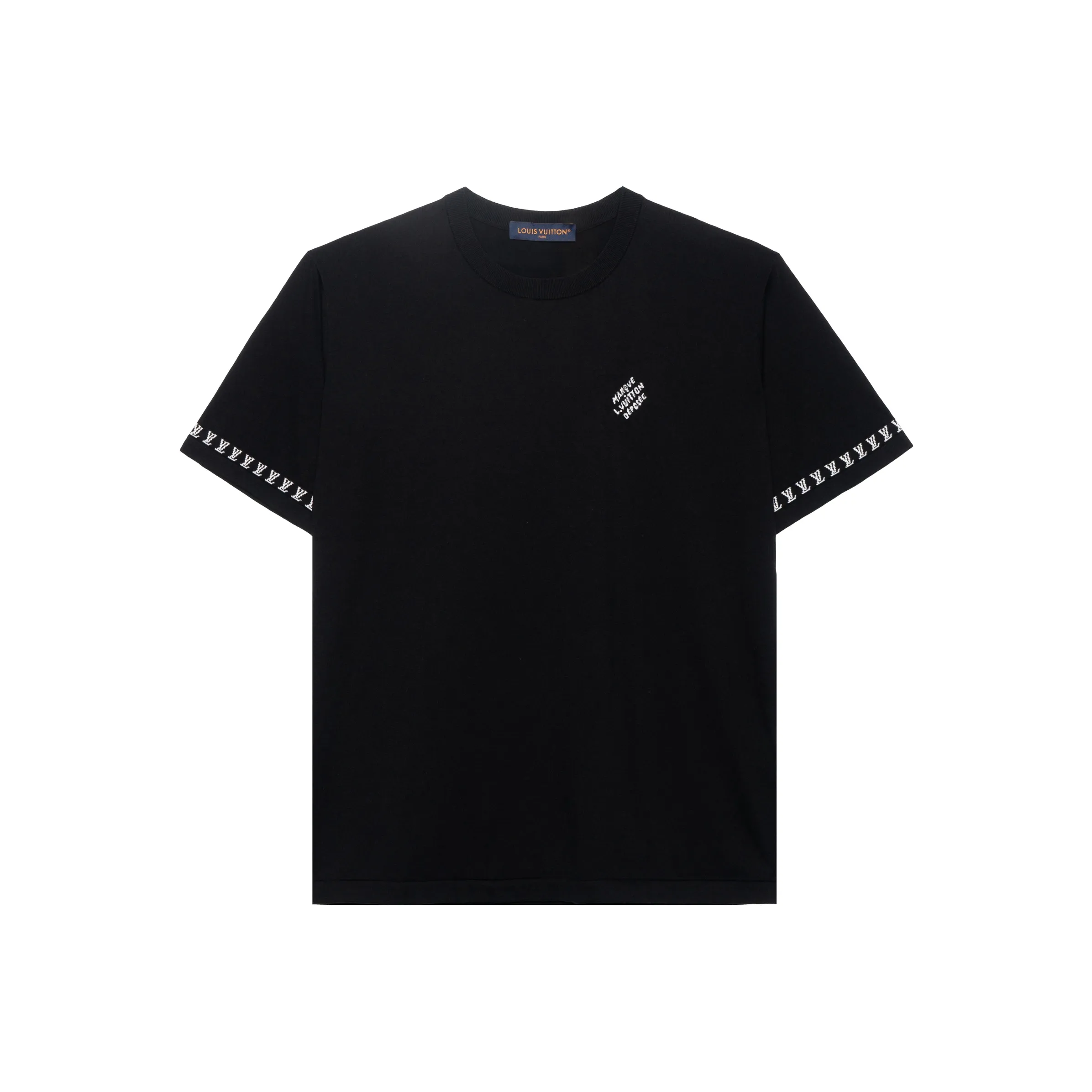 LOUIS VUITTON Short Sleeved Cotton Crewneck