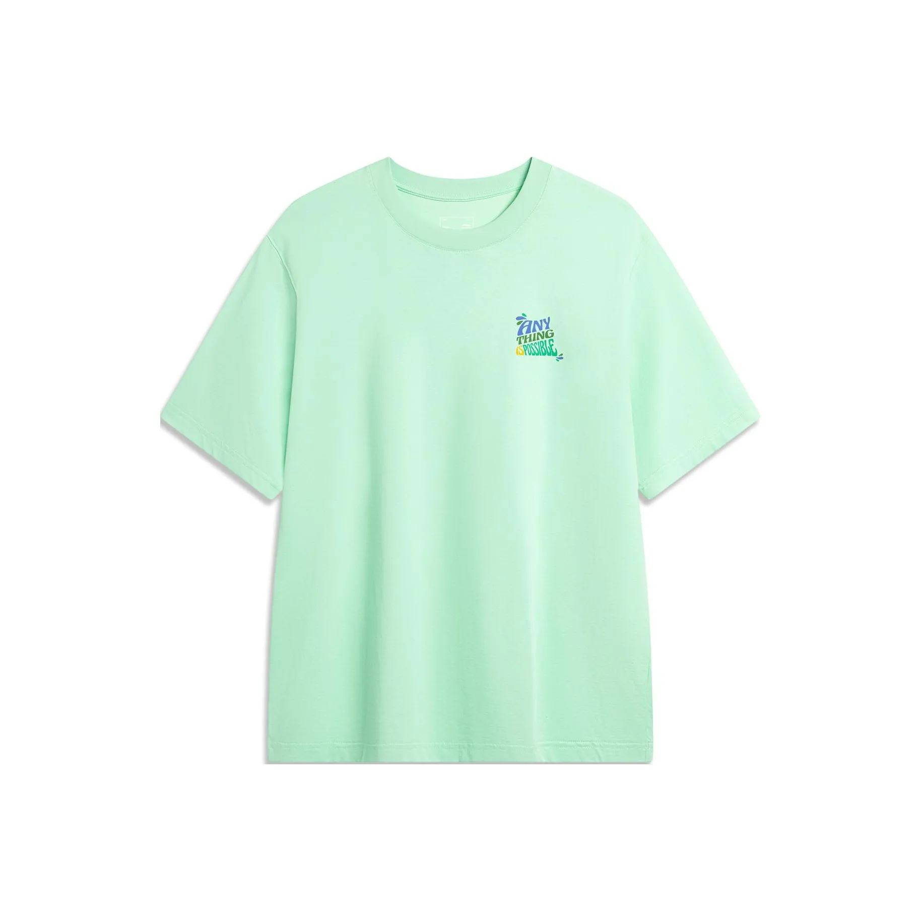 LINING Sports Life Collection Рукав с оборванным плечом T-рубашка Мужская Охлаждающая Зеленая