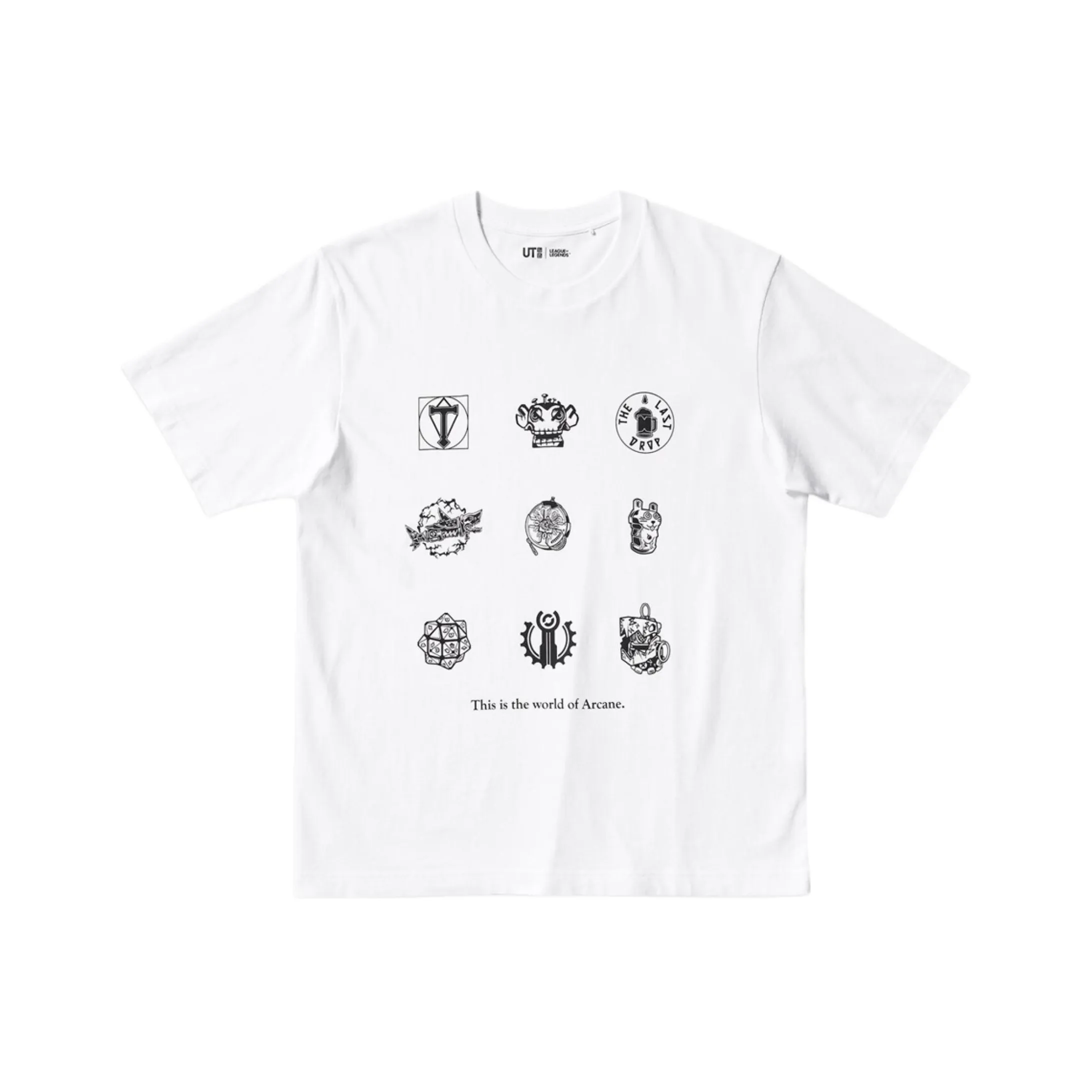 Lol X UNIQLO League Of Legends Collaboration T Shirts Unisex White