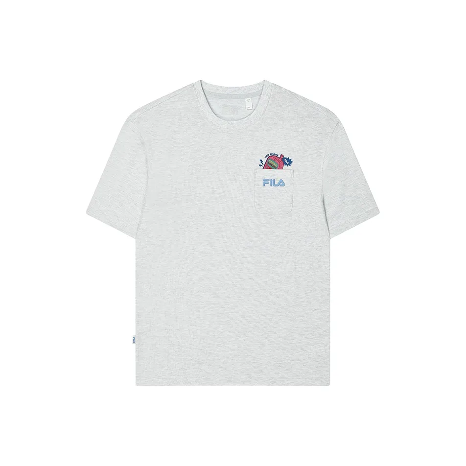 FILA T Shirt Men's Light Pastel Heather Gray