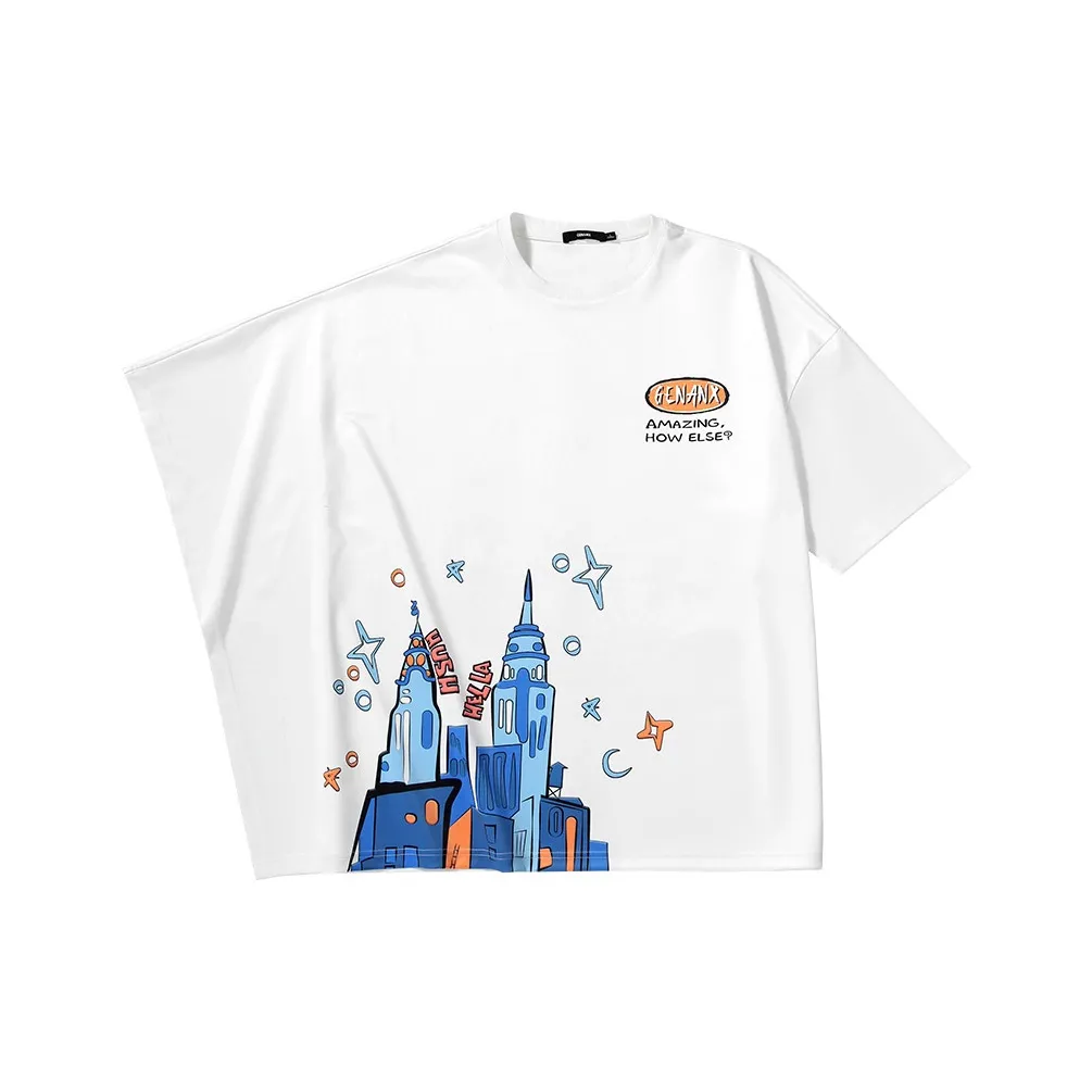 GENANX Белая Унисекс Футболка