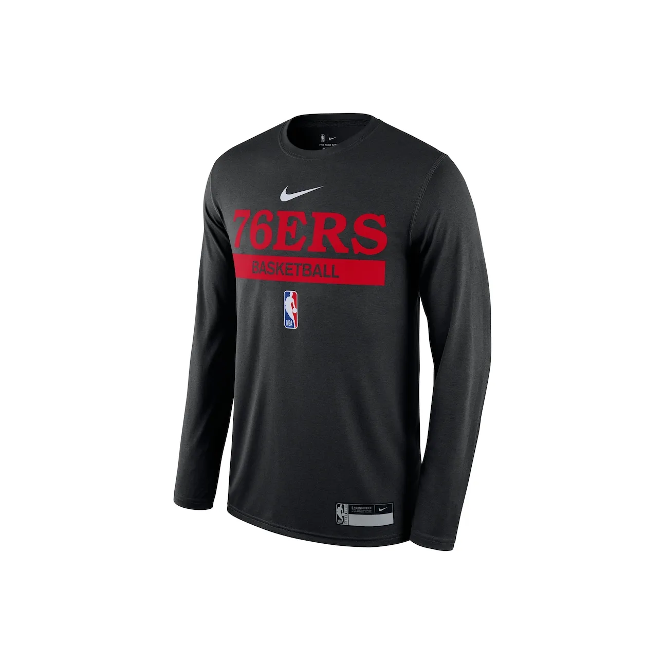 Nike x NBA Philadelphia 76ers 2022 23 Легенда On Корт Practice Выступление T Рубашка Мужская