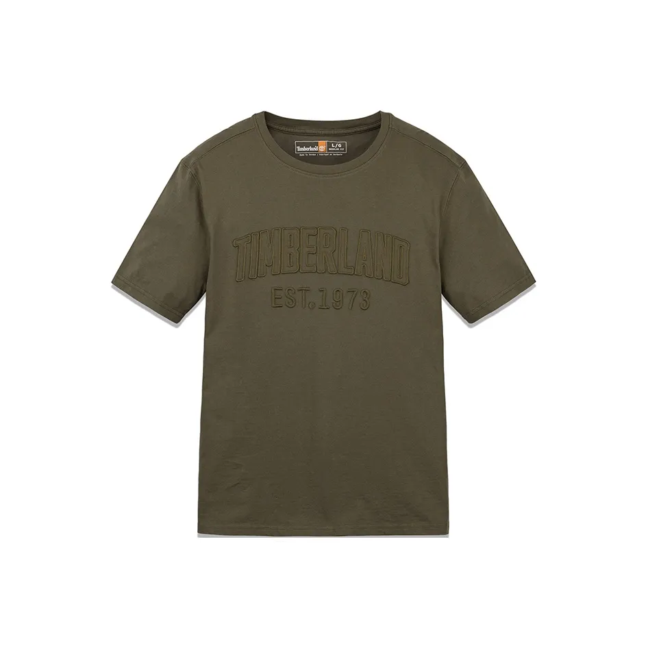 Timberland T-Shirt Мужская Армейский Зеленый