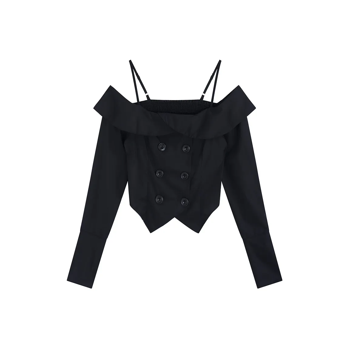 Garbege SS25 Рубашка Женская Черная