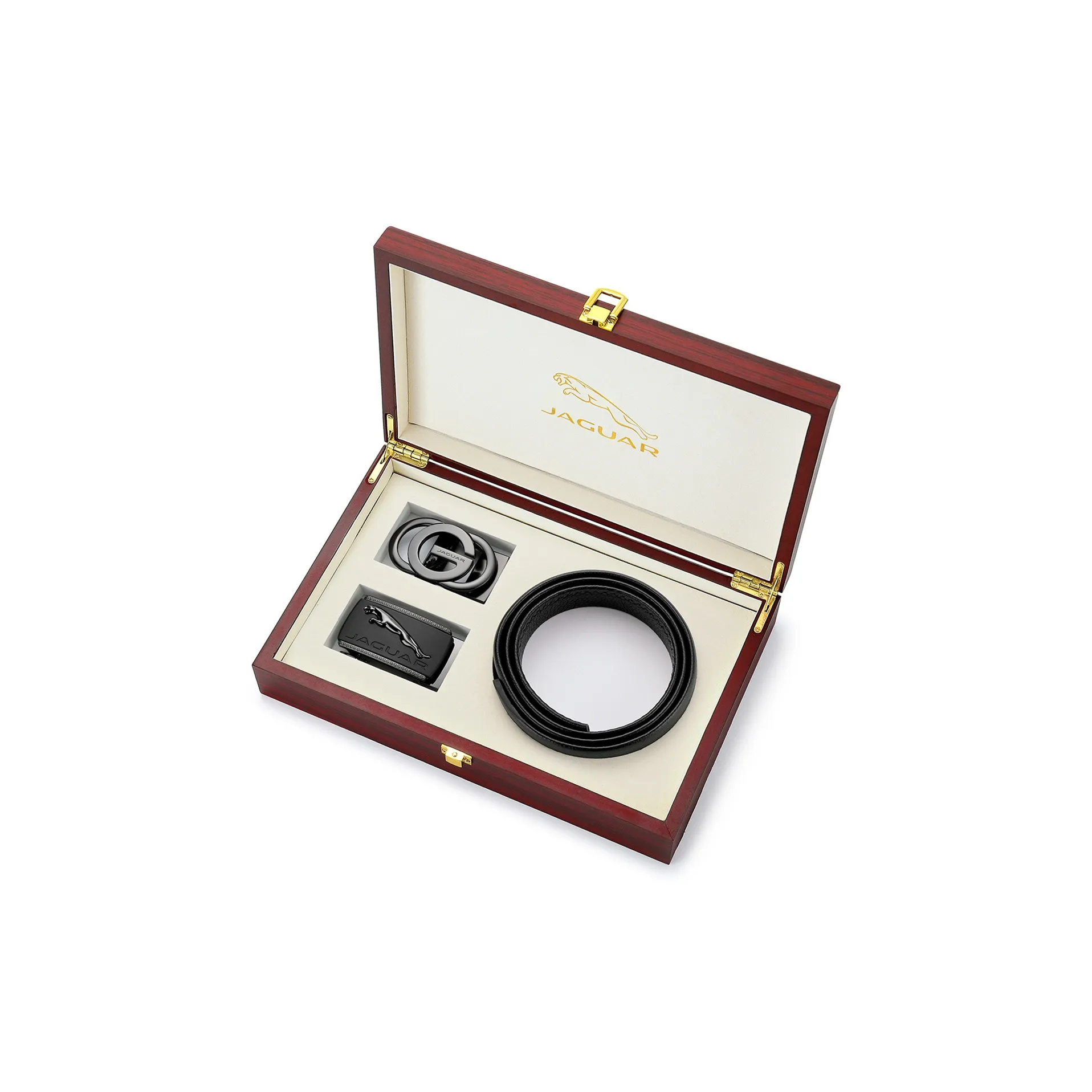 JAGUAR Ремни из натуральной коровьей кожи мужской черный ширина 3,5 см