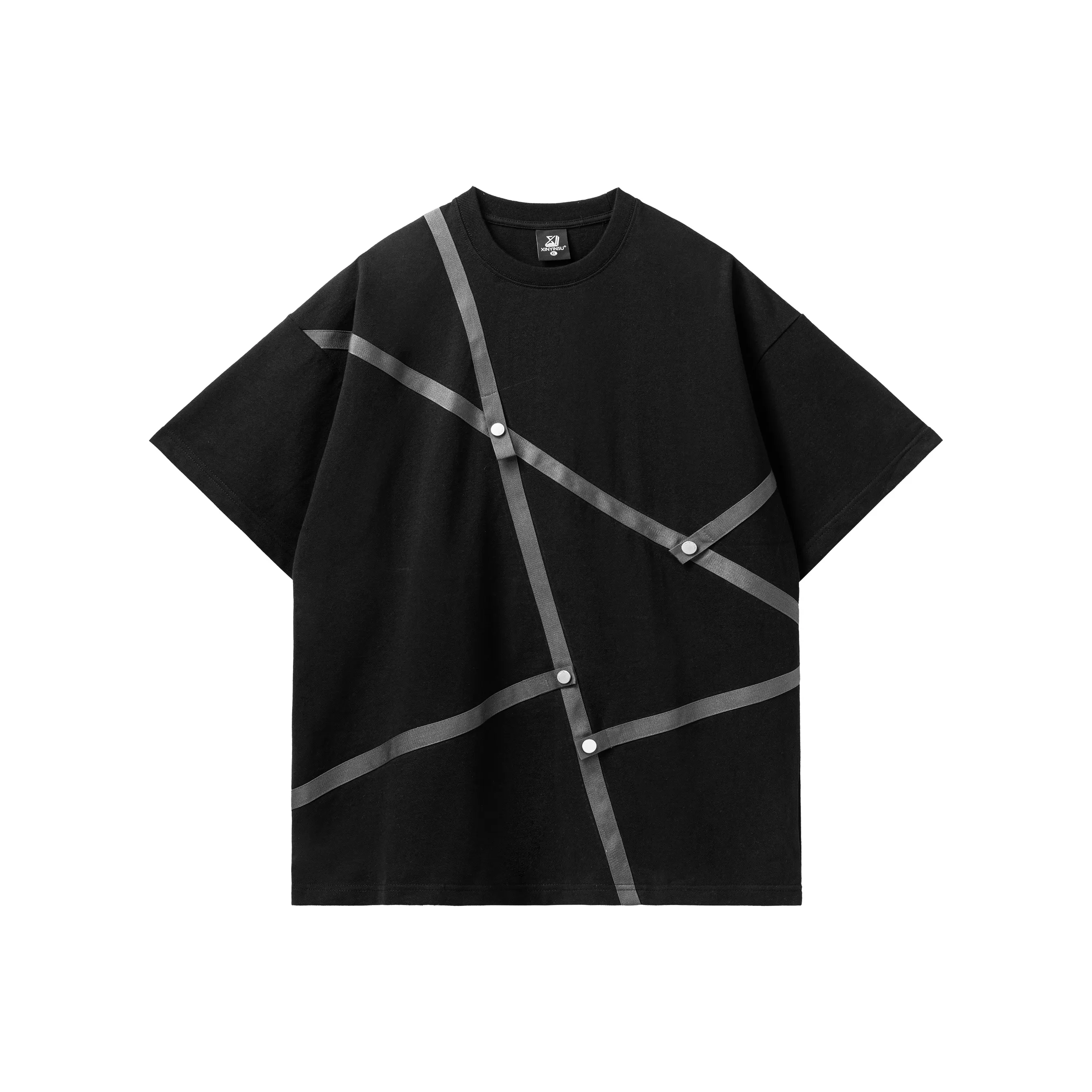 XINYINSU 24SS T Shirt Unisex Couple's Black
