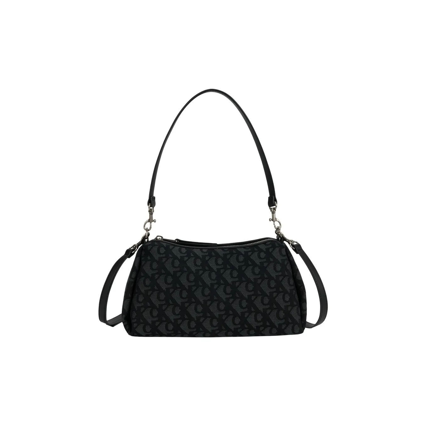 CALVIN KLEIN Fabric Crossbody Bag, Shoulder Bag Medium Size Women's Space Black