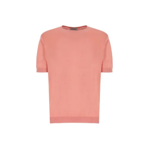 JOHN SMEDLEY Розовые Мужские Рубашки