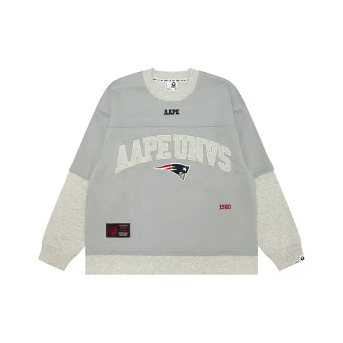 aape NFL Co Branded Модель Бело-серый WH2 Мужские Рубашки