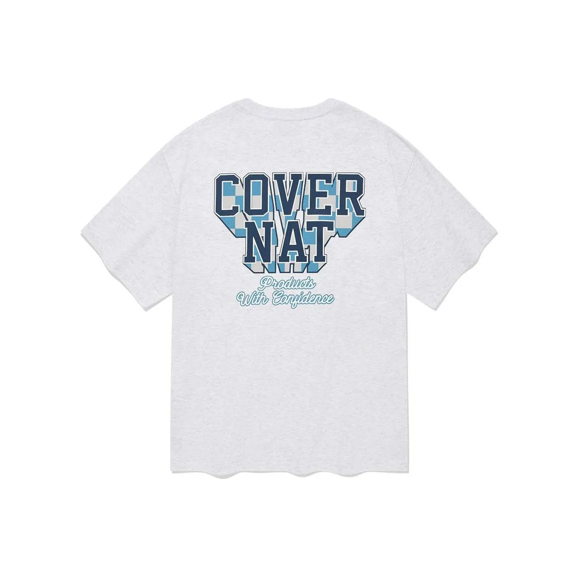 COVERNAT SS24 Drop Shoulder Sleeve T Shirt Unisex Heather Gray