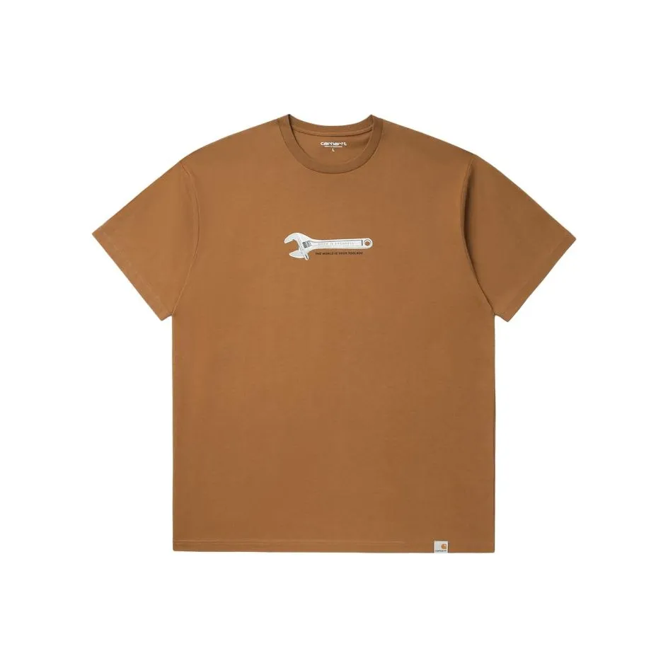 Carhartt WIP SS24 T Рубашка Мужская Кофейного Цвета
