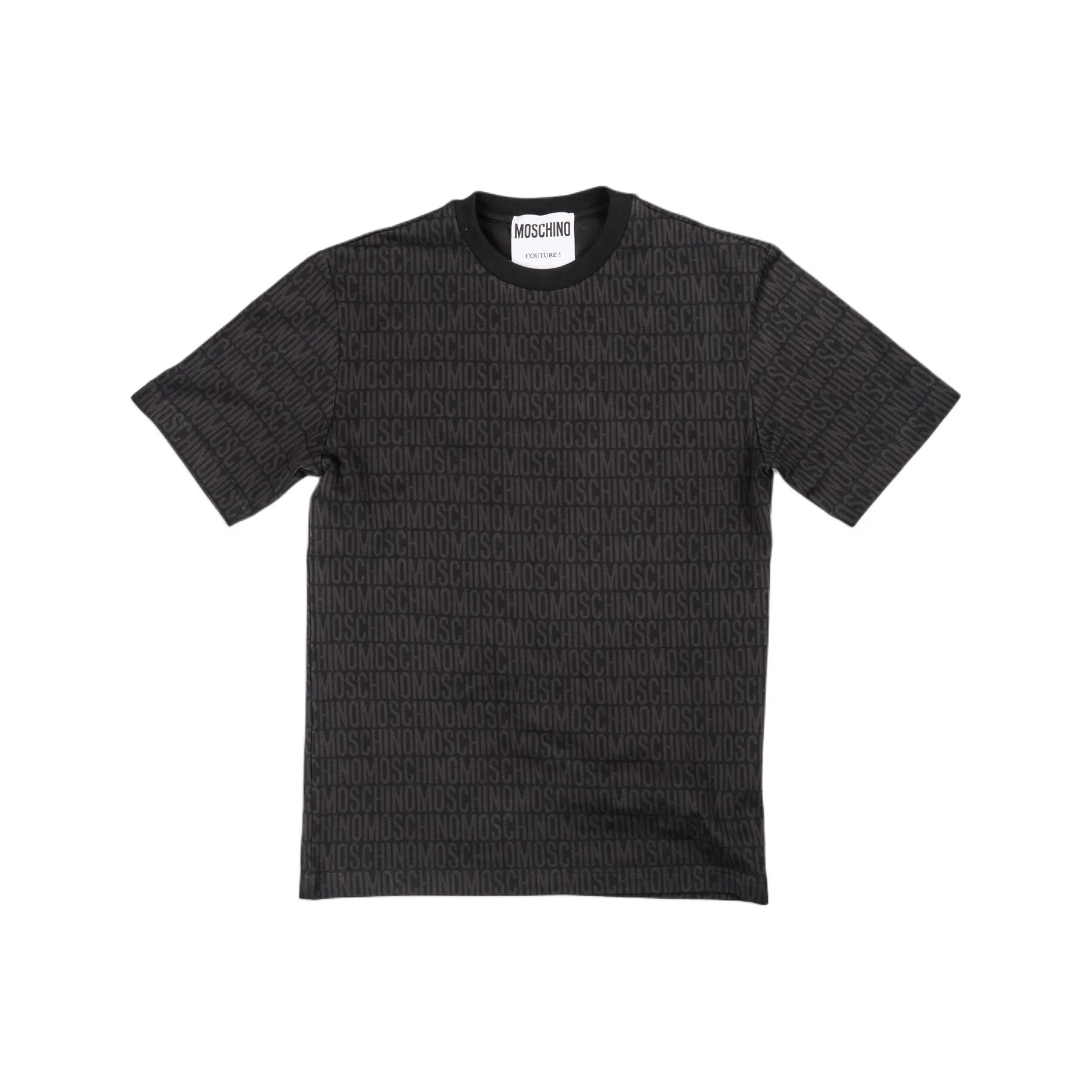 MOSCHINO Мужские черные T-рубашки