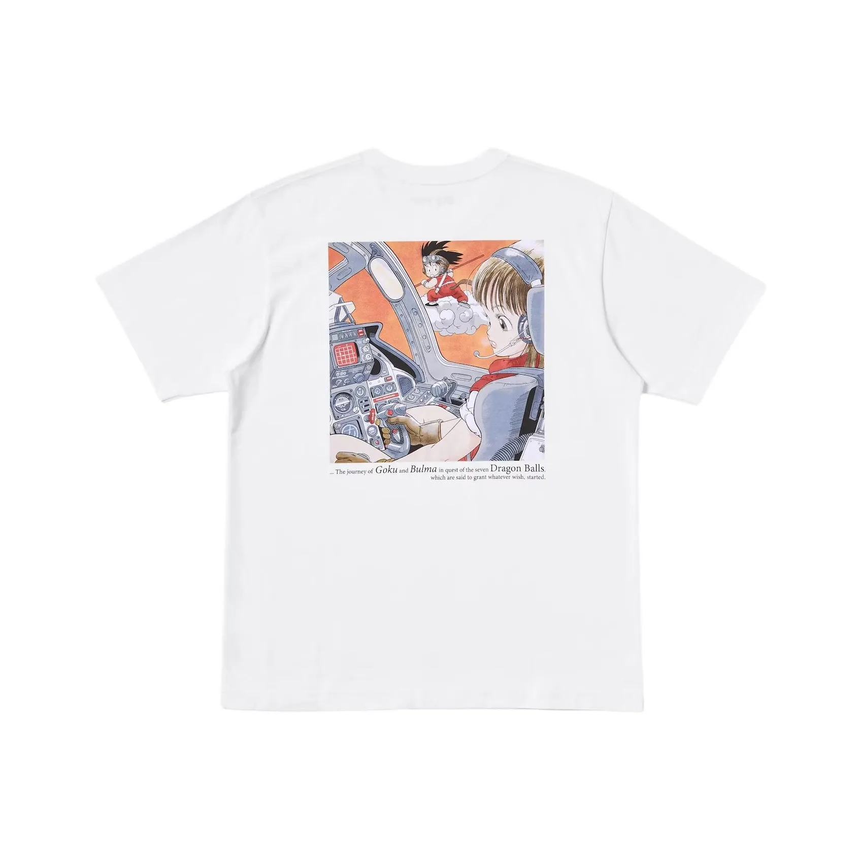 UNIQLO Dragon Ball Collaboration Белая Унисекс Футболка