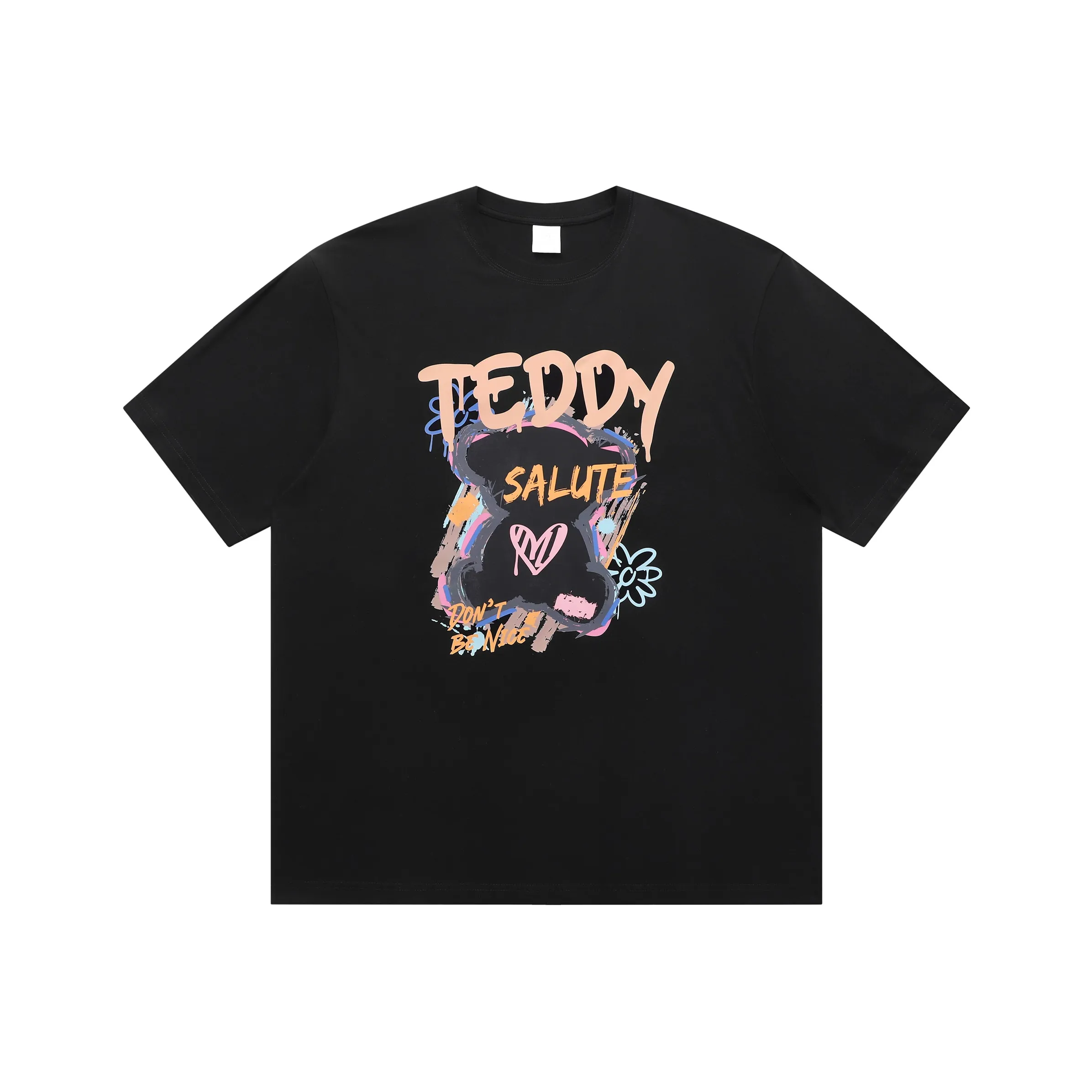 Teddy Bear Collection Contrast Graffiti Series T-Shirt Унисекс