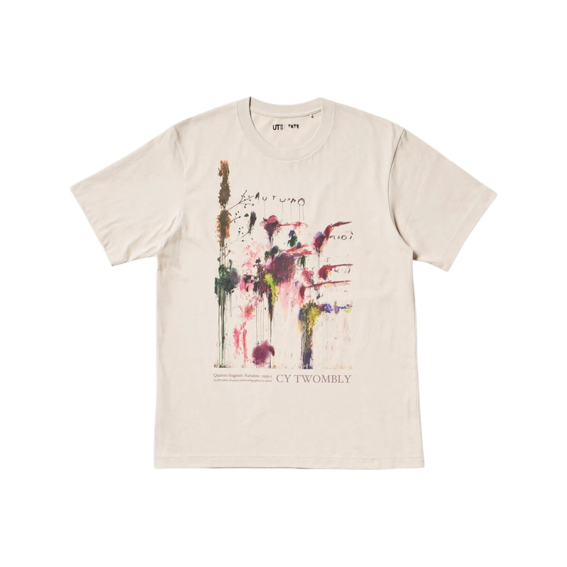 UNIQLO x TAITEMEISHUGUAN LIANMINGKUAN Tate Museum Collaboration SS25 T-Shirt Unisex Light Beige