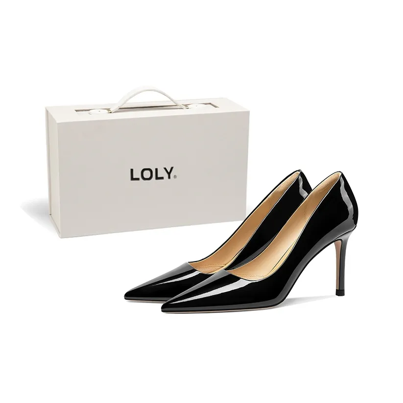 LOLY Телесные туфли на высоком каблуке женские коробка