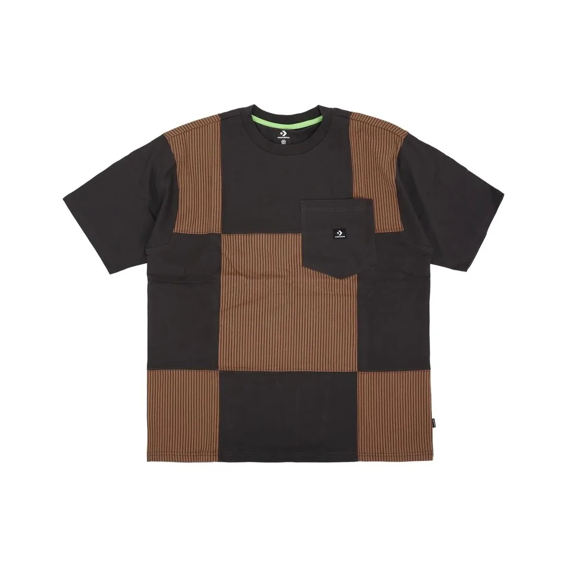 Конверс POCKET TEE T Рубашка Мужская Черная Коричневая