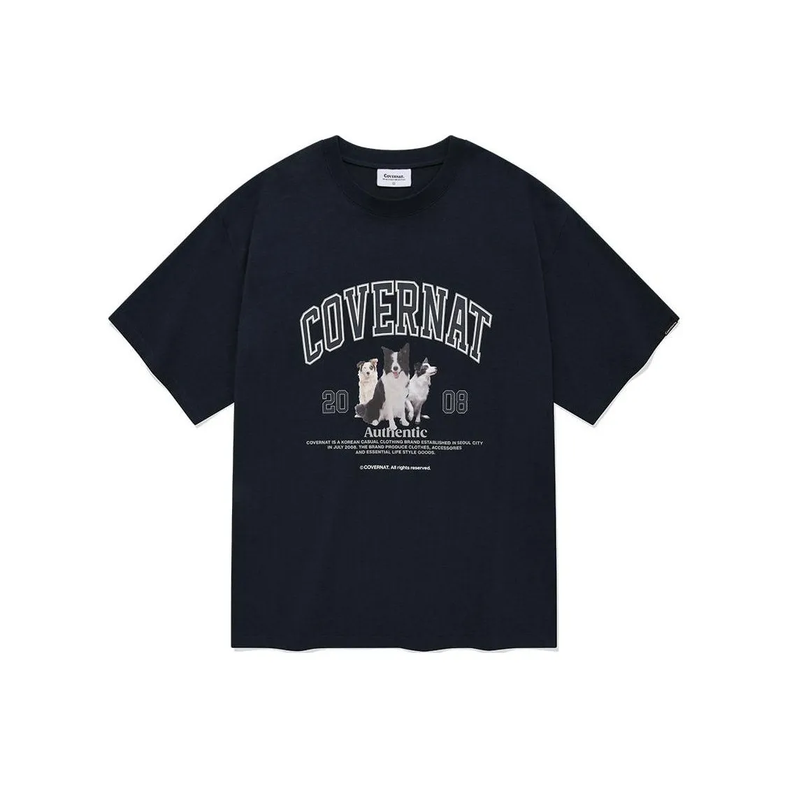 COVERNAT SS24 T Shirt Unisex Marine Blue