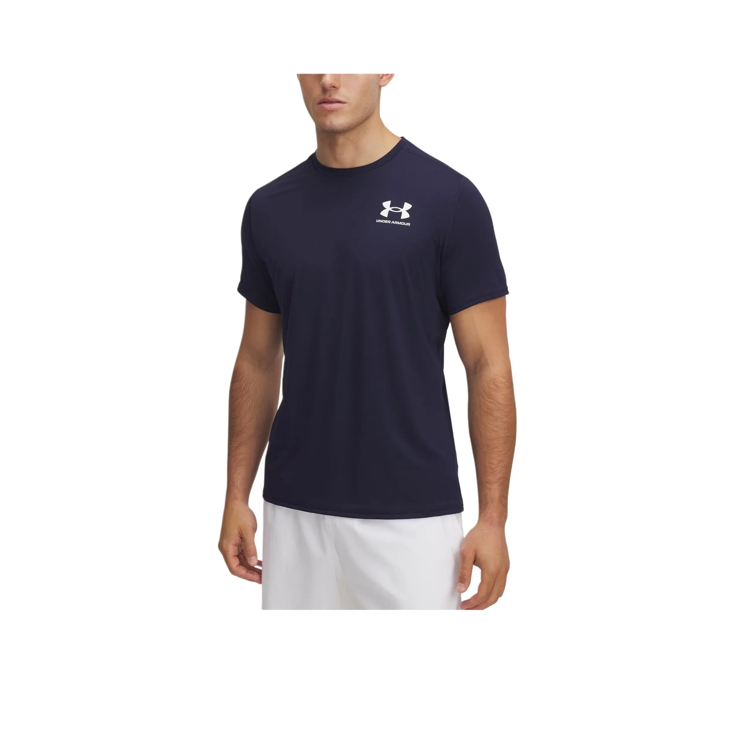 Under Armour HeatGear T-Shirt Мужской Midnight Marine Blue White