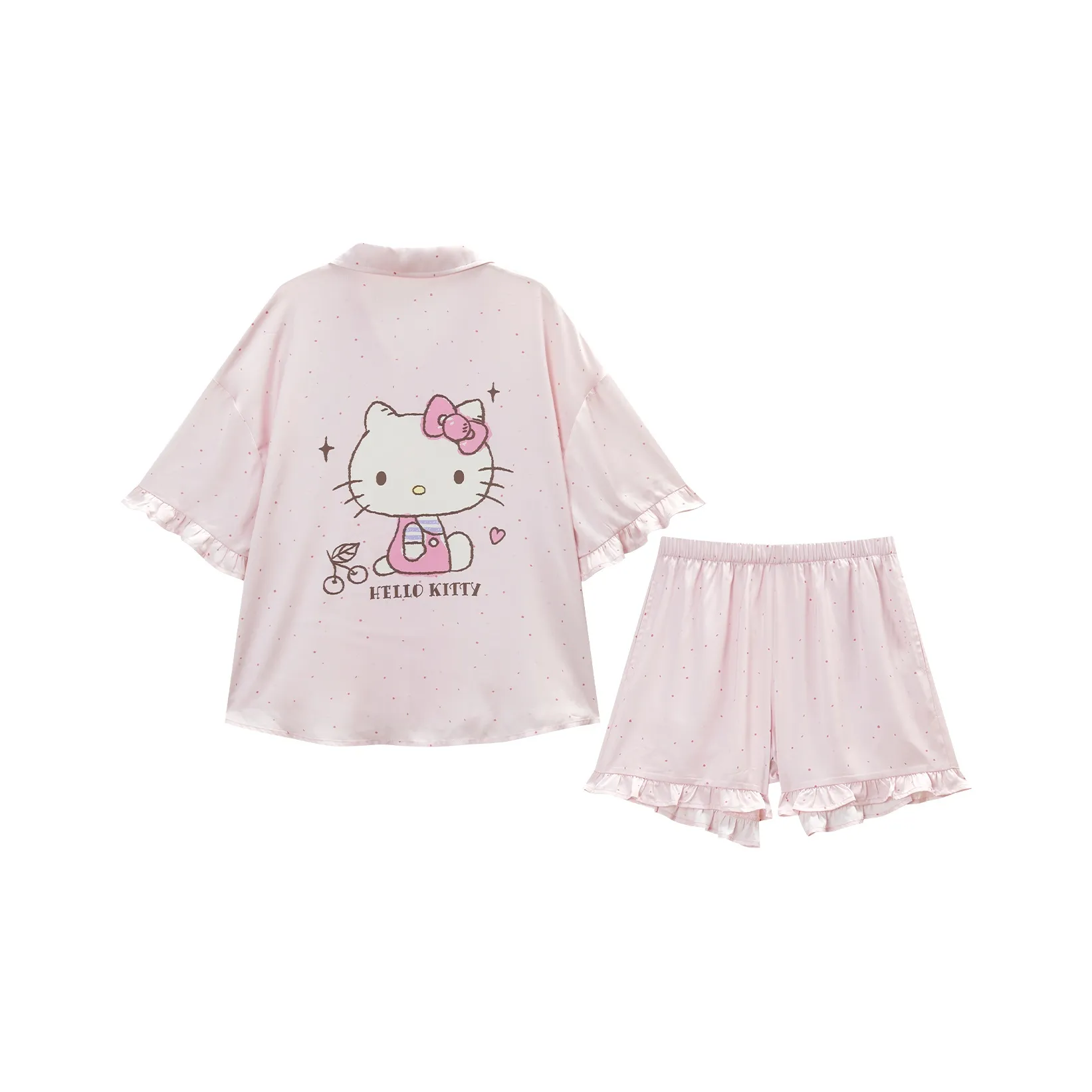 GUKOO x Hello Kitty Sanrio Series Пижамный комплект Женские Jams Пудра