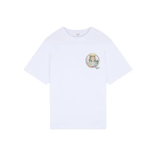 Maison Kitsune Белая Мужская Рубашка
