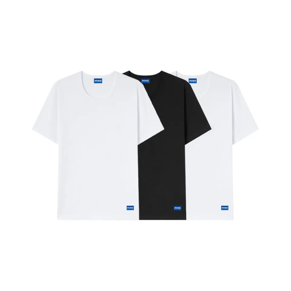 Hugo Boss 3 пачки черных + белых мужских футболок T
