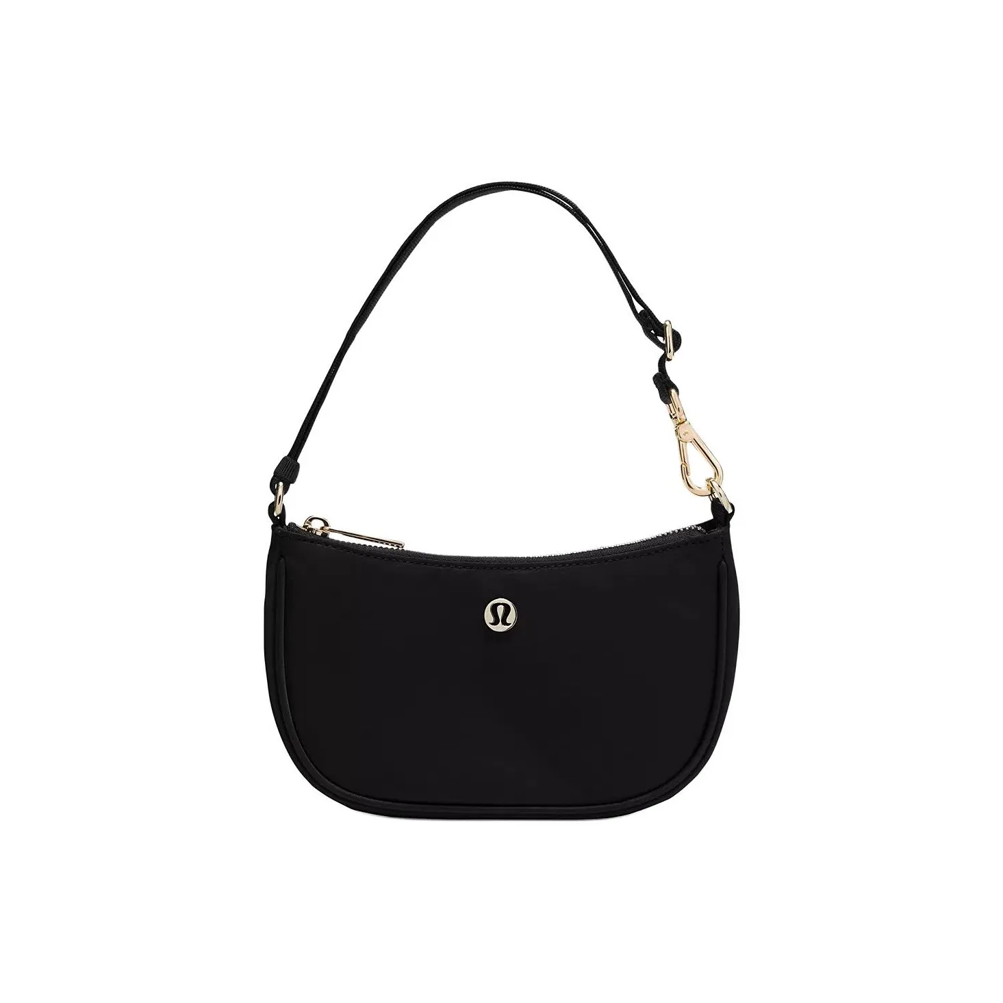 lululemon Переработанный нейлон Сумка через плечо Мини Женский Черный Золото