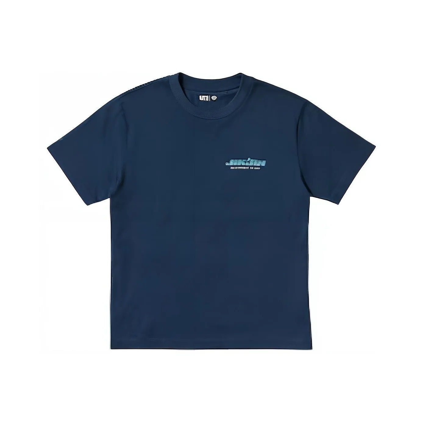 UNIQLO T-рубашка унисекс морского синего цвета