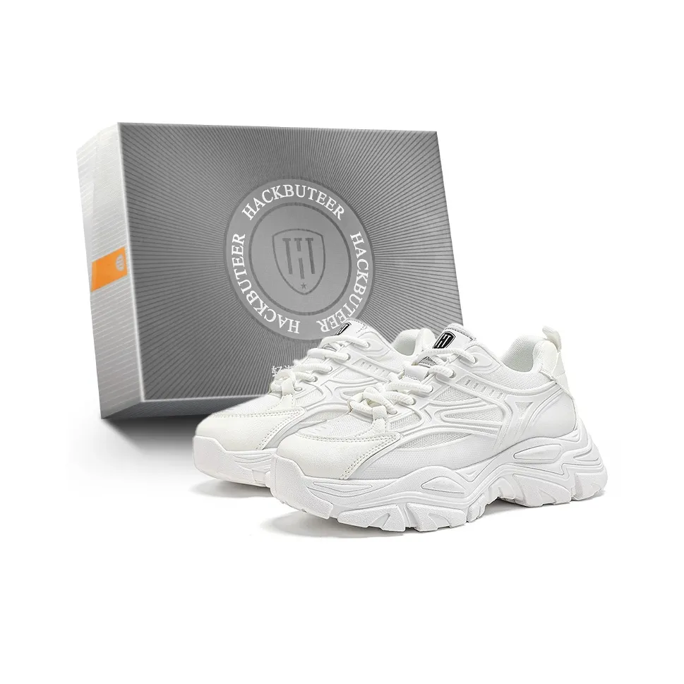 HACKBUTEER Ice Blockage Collection Low-Top Chunky Sneakers Unisex Box