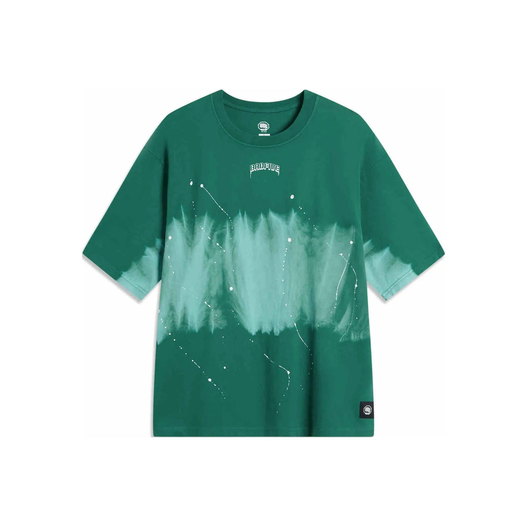 LINING Badfive T-Shirt Мужской Камень Зеленый Tie Dye
