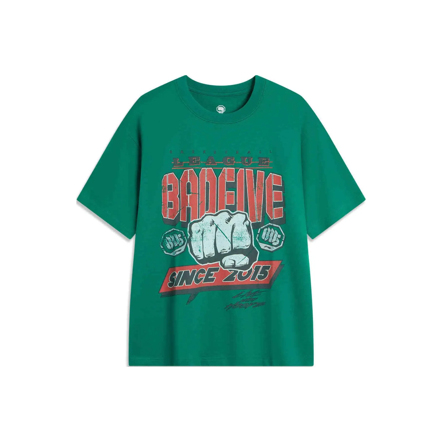 Подкладка BADFIVE T Рубашка Мужская Зеленая