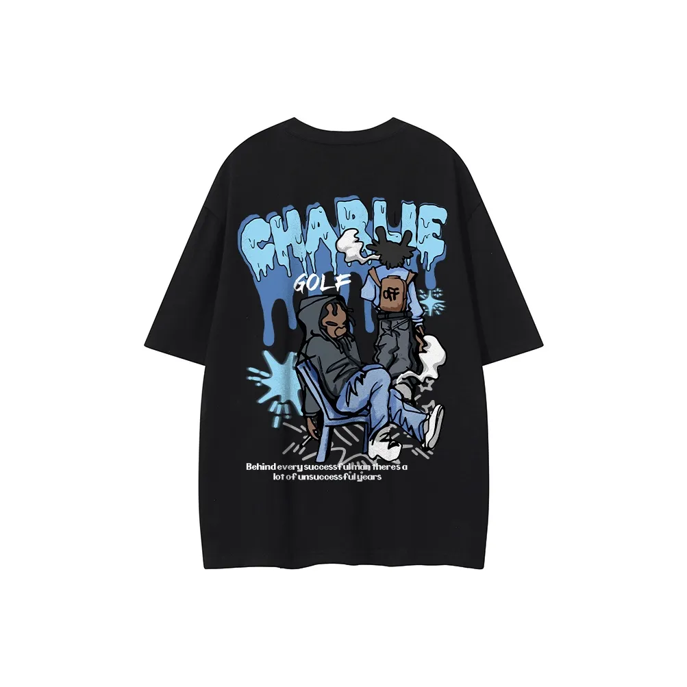 CHARLIE GOLF T Shirt Unisex Navy Blue